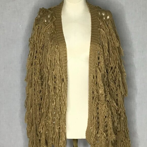 Blue B Collection Womens Light Mocha Knitted Open Cardigan Size M  New W/Tag - Picture 1 of 9